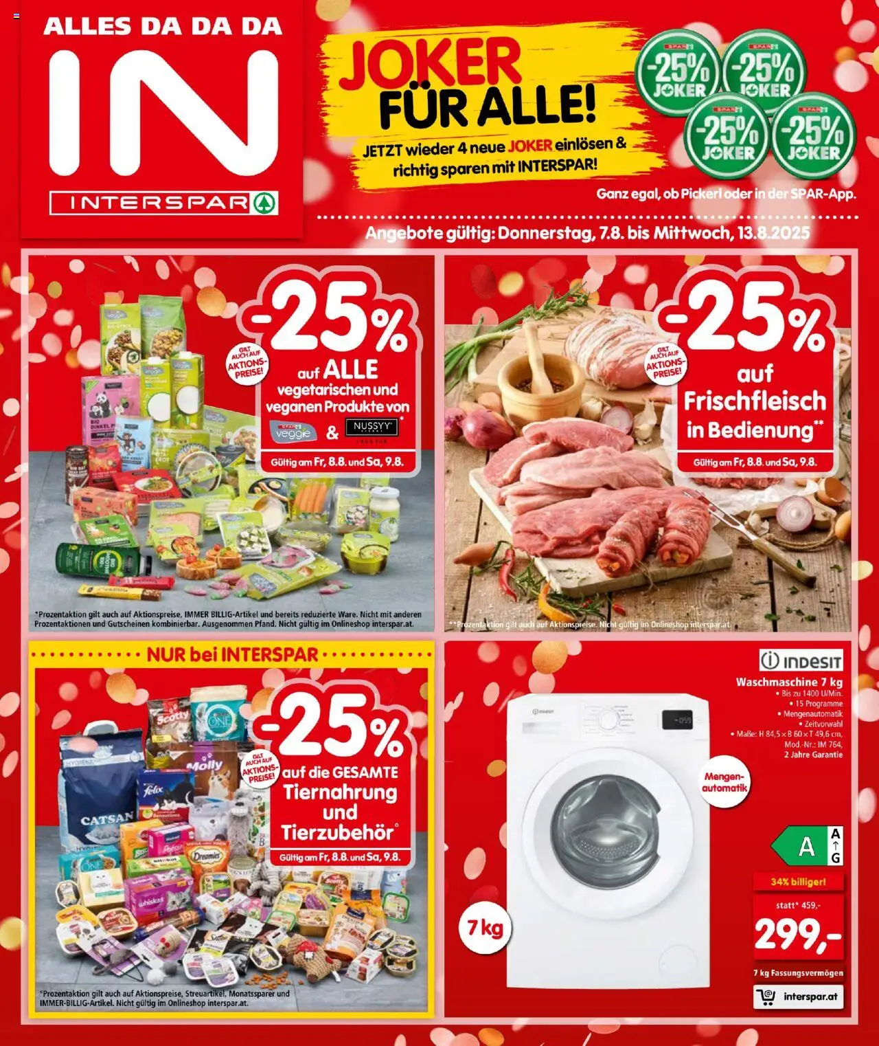  INTERSPAR Flugblatt 07.08.2025 - Angebote "Prospekt aktuell" - Seite 1