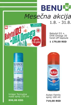 Pregled BENU kataloga - važi od 01.08.2025