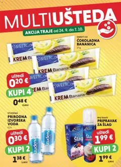 Pregled letka Multiušteda trgovine Studenac vrijedi od 24.09.2025