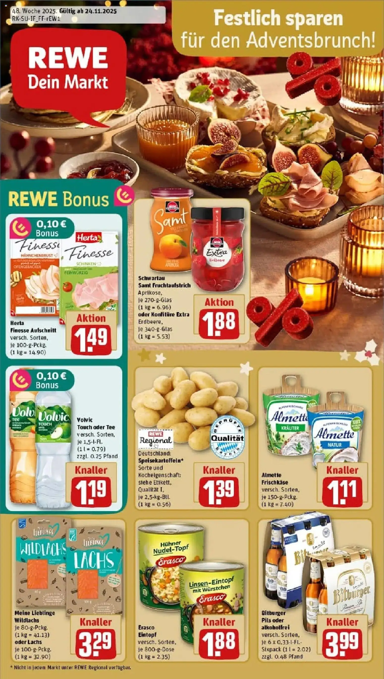 Vorschau von dem Prospekt des Geschäftes Rewe, gültig ab dem 23.11.2025