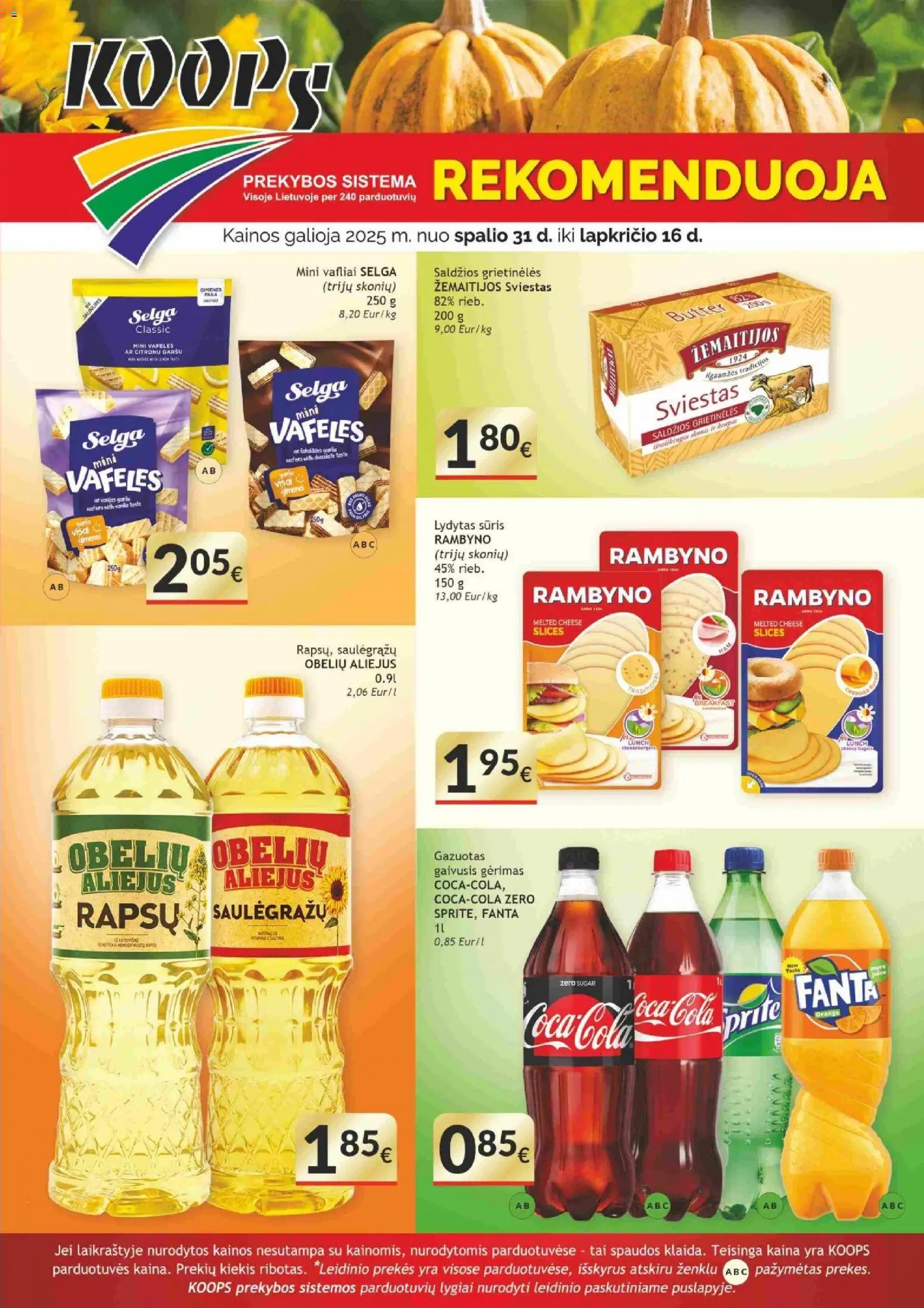 Koops parduotuvės leidinio Leidinys galiojančio nuo 2025.10.31 peržiūra
