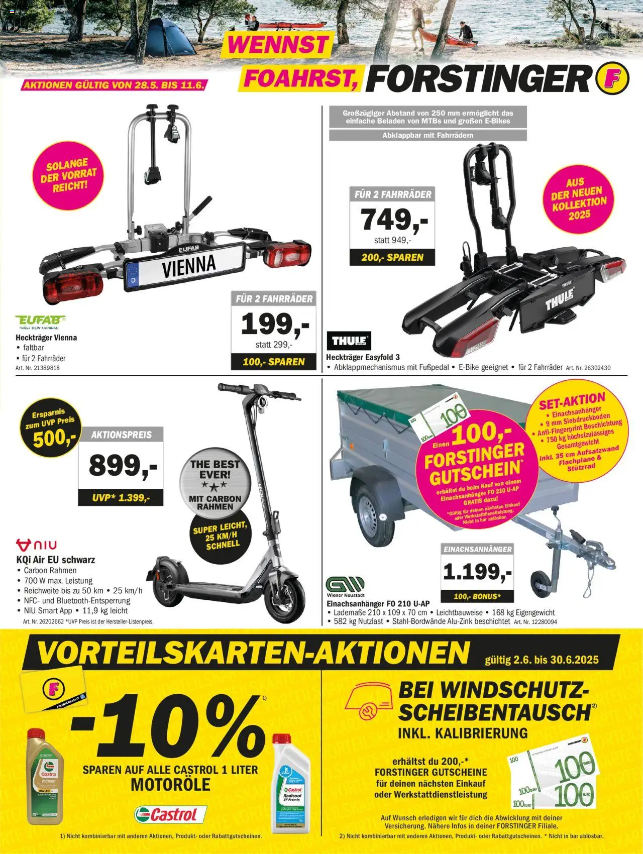 Forstinger Flugblatt ab (28.05.2025 - 30.06.2025) - Seite 1