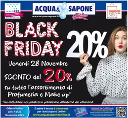 Anteprima dell'opuscolo Black Friday dal negozio Acqua e Sapone valido da 17/11/2025