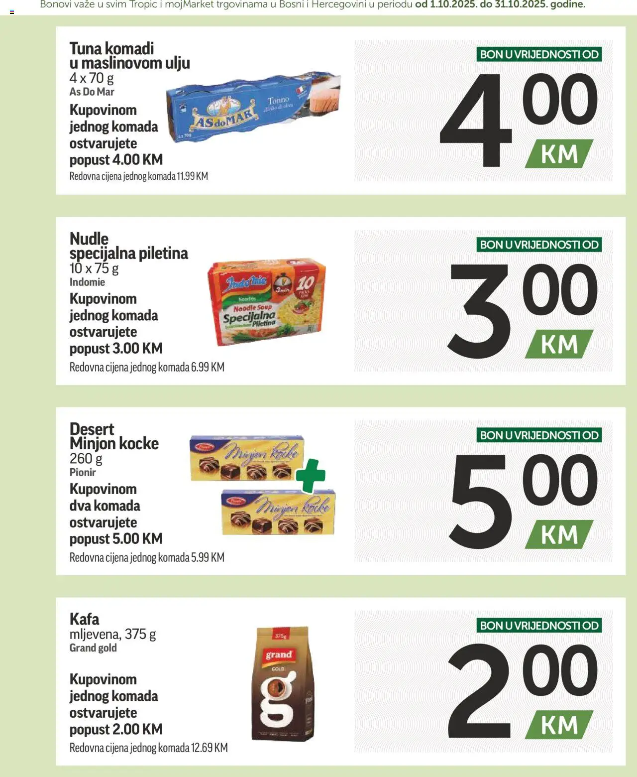 Pregled letka Katalog Super Bonbonjera trgovine Tropic vrijedi od 2025.10.01
