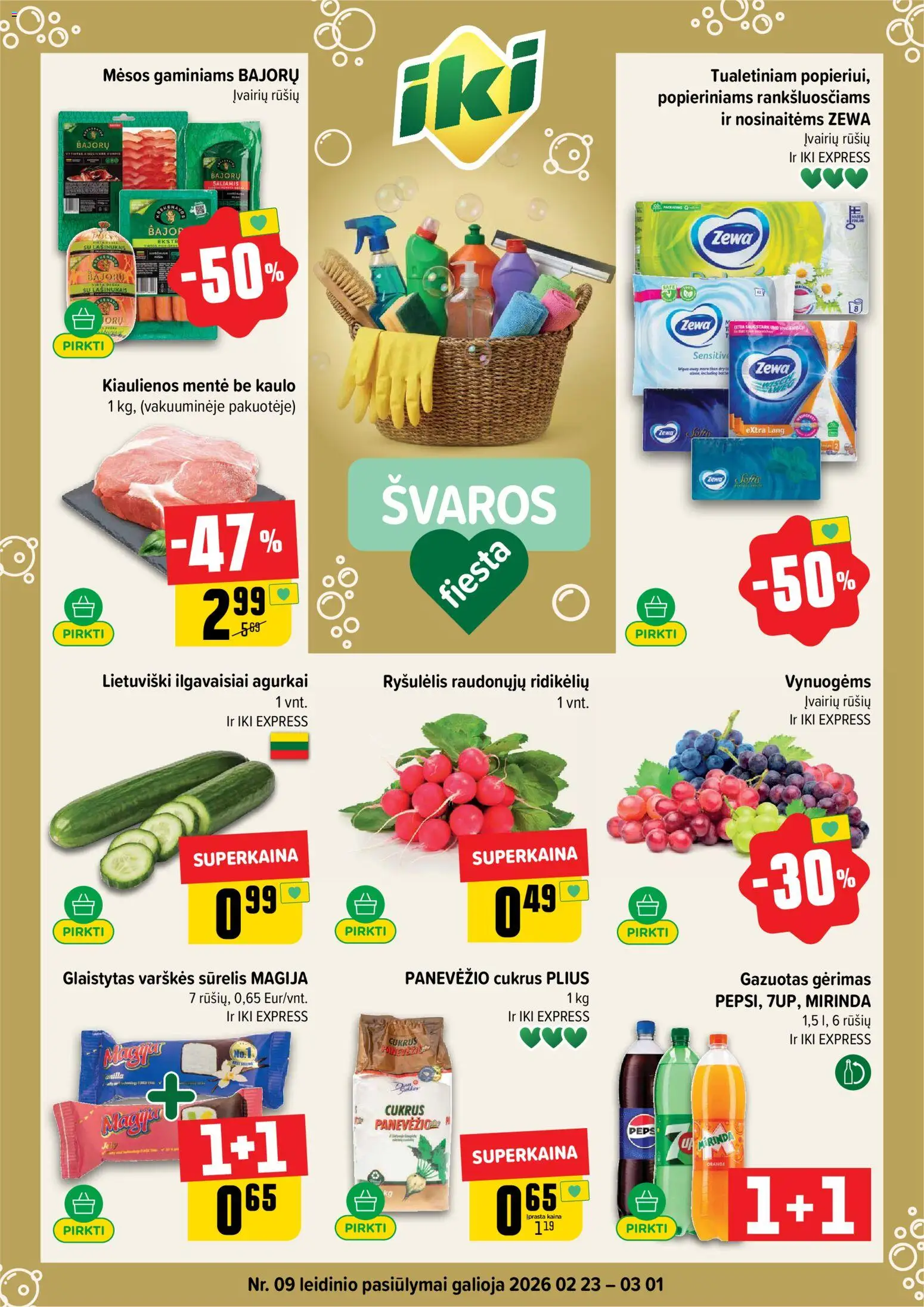 IKI parduotuvės leidinio Leidinys galiojančio nuo 2026.02.23 peržiūra