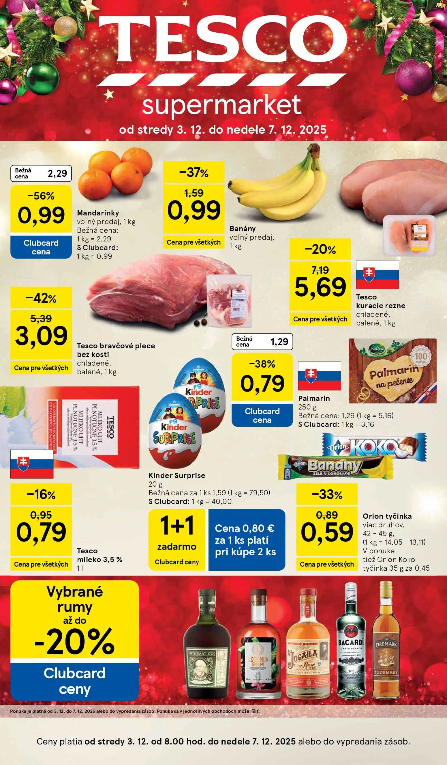 Náhľad Tesco letáku platného od 03.12.2025