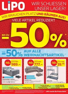 Vorschau des Merkblatts Aktionen -50% vom Shop Lipo gültig von 09.12.2025 bis 22.12.2025