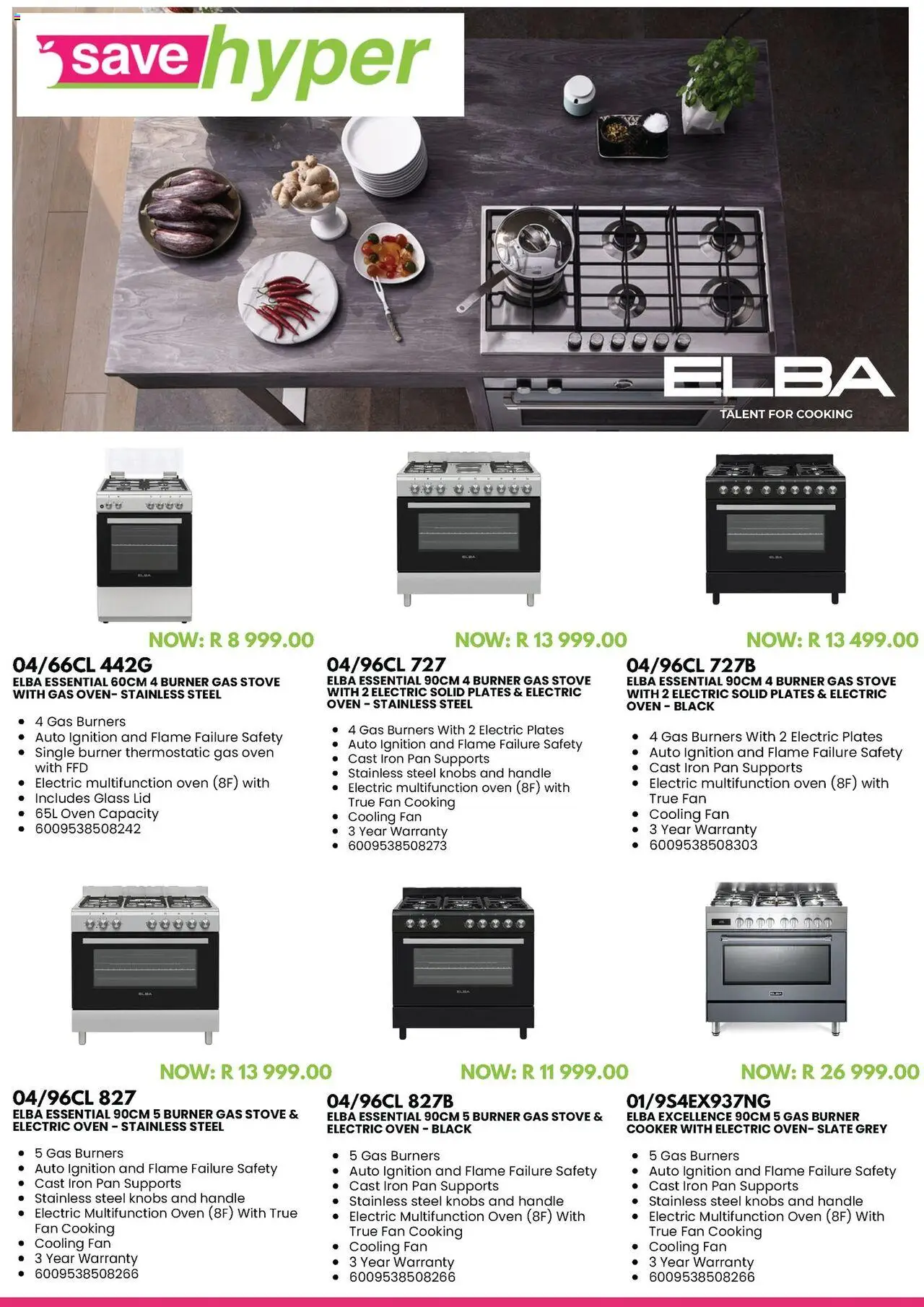 Save Elba & Totai appliance savings from 18/09 - 30/09/2025 > Promotions