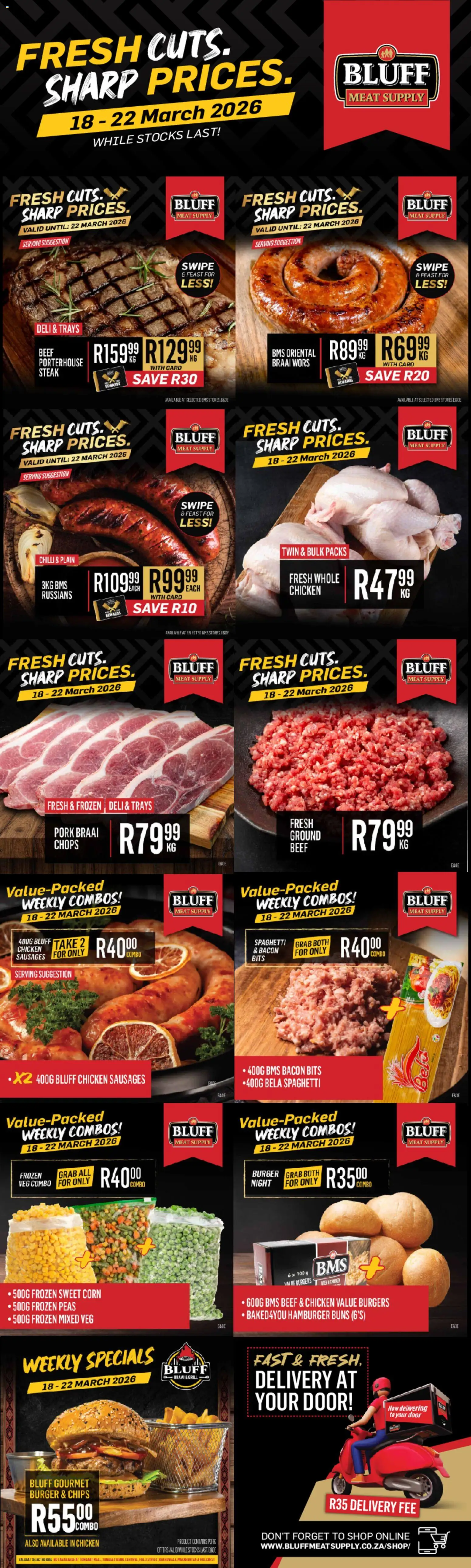 Preview of Bluff Meat Supply flyer valid from 18/03/2026