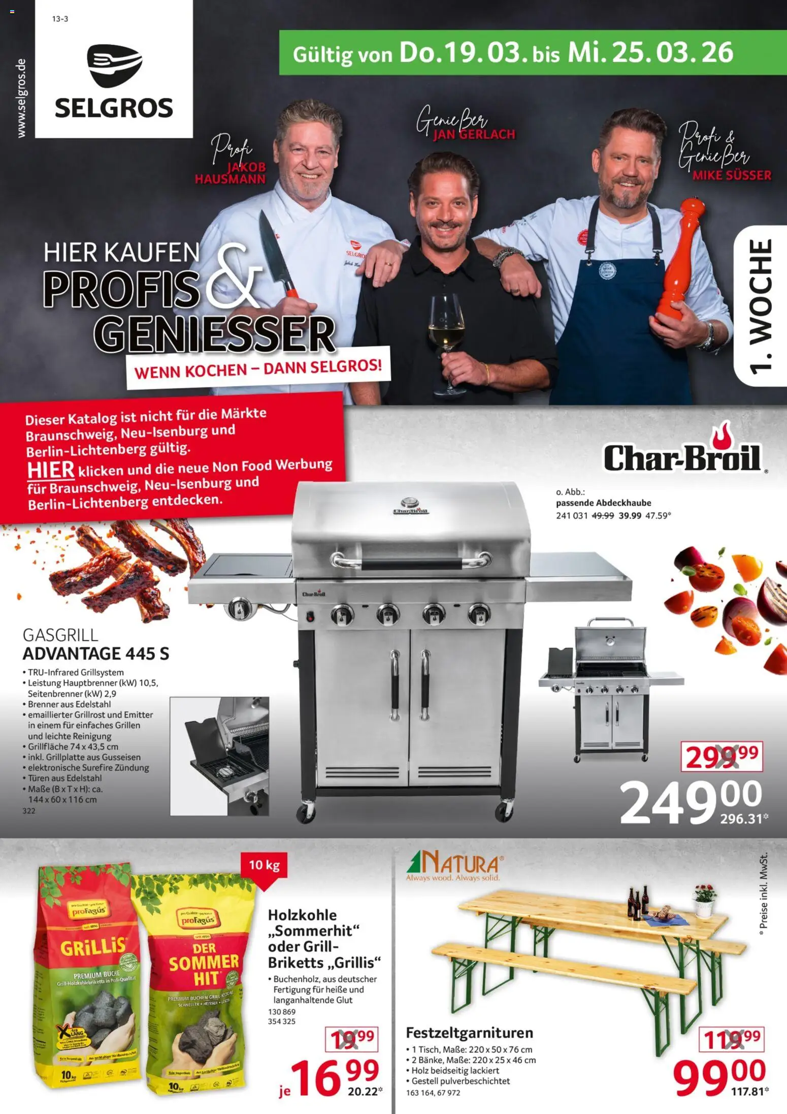 Vorschau von dem Prospekt des Geschäftes Selgros, gültig ab dem 19.03.2026 - Grill