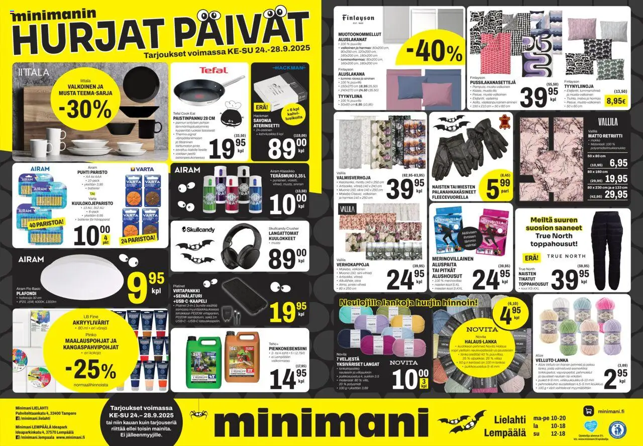 Minimani-kaupan Tarjoukset - Lempäälä / Tampere voimassa 24/09/2025 - Sivulla 1