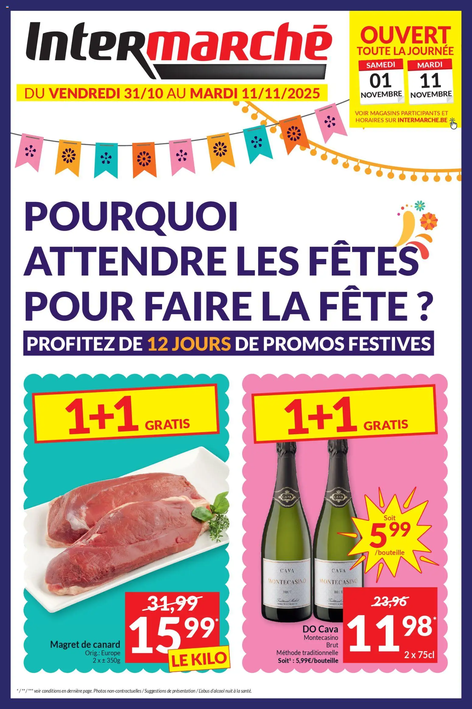 Intermarché shop Profitez de 12 jours de promos festives geldig vanaf 31/10/2025 - Paginanummer 1