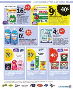 Prévisualisation de Catalogue Evenement du magasin E.Leclerc formulaire valide 28/10/2025 | Page: 33