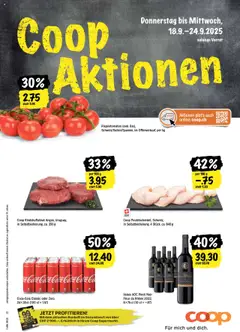 Vorschau des Merkblatts Aktionen vom Shop Coop gültig von 18.09.2025 bis 24.09.2025