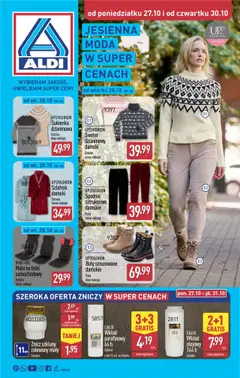 Pogląd gazetki "Artykuły przemysłowe i tekstylia" ze sklepu Aldi ważnej od 27.10.2025