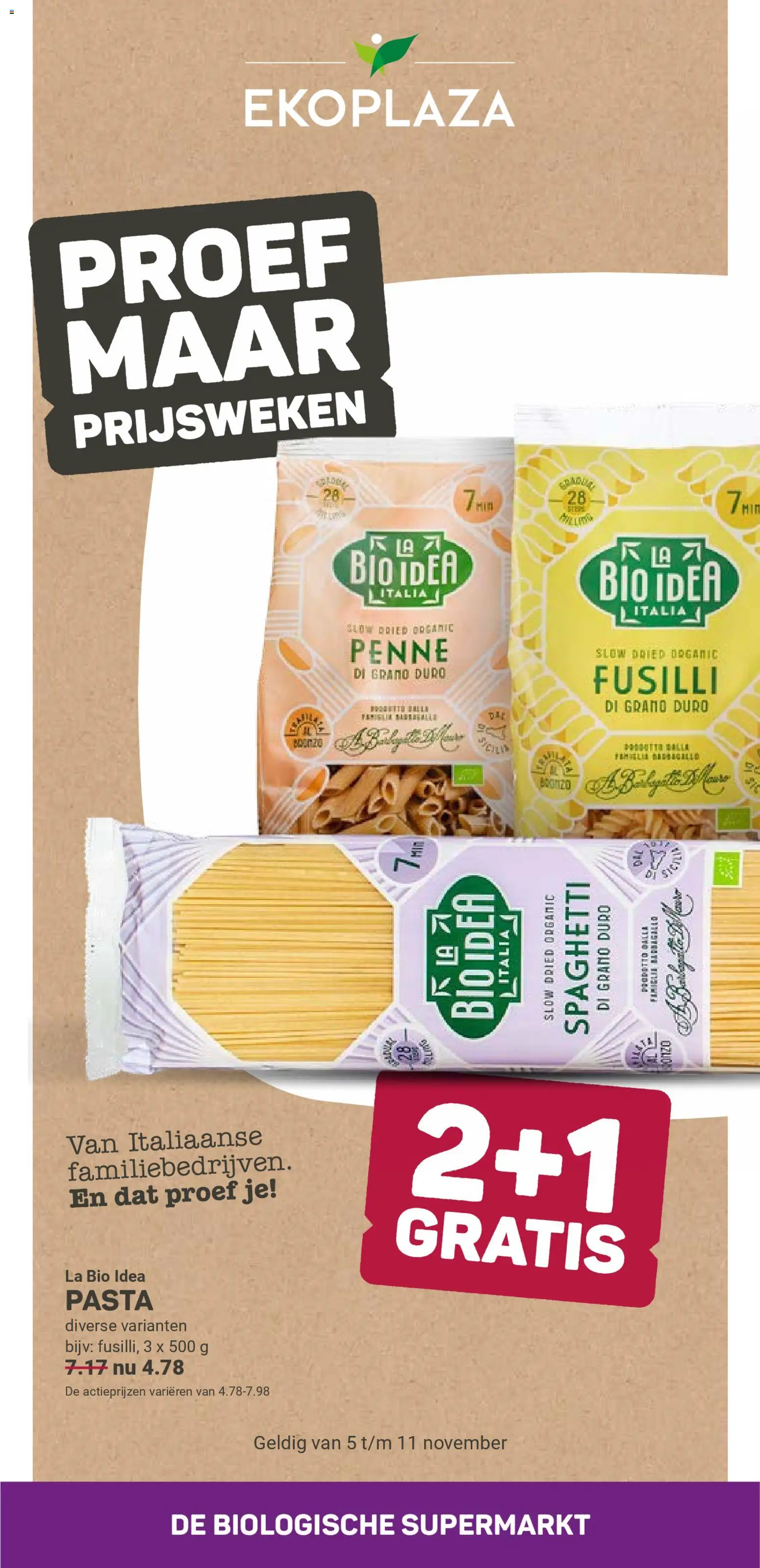 Voorbeeld van Folder week 45 van winkel Ekoplaza geldig vanaf 05-11-2025