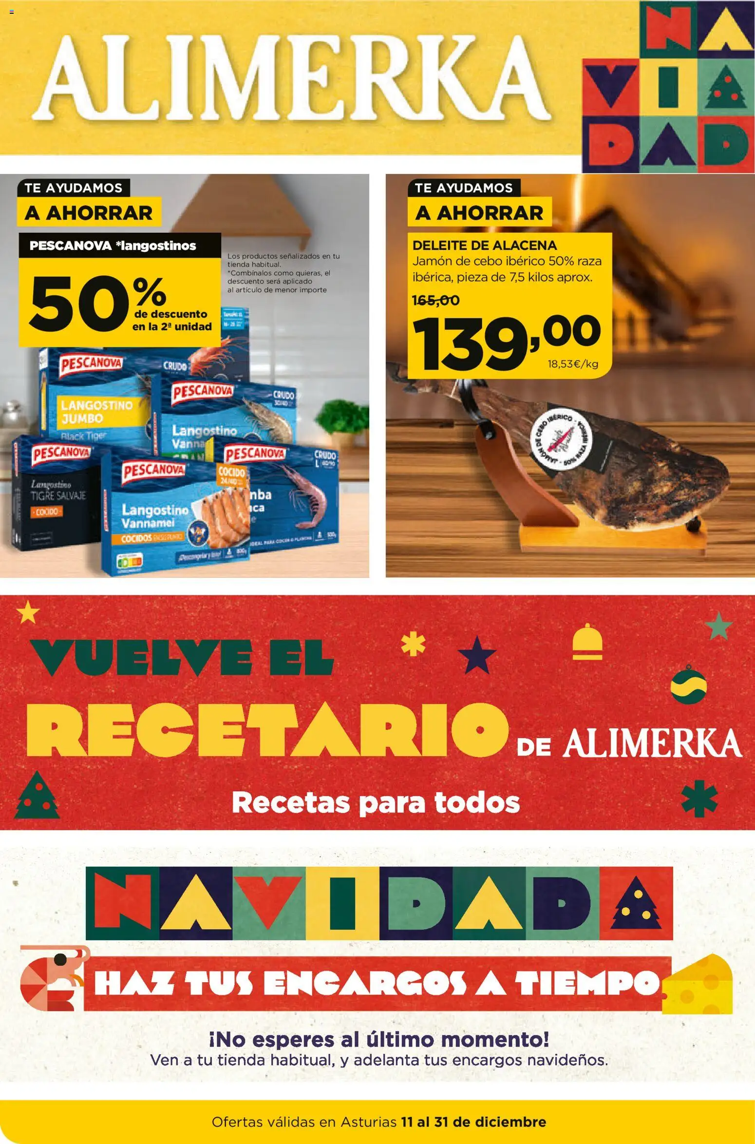 Vista previa del folleto de la tienda Alimerka válido desde el 11/12/2025 
