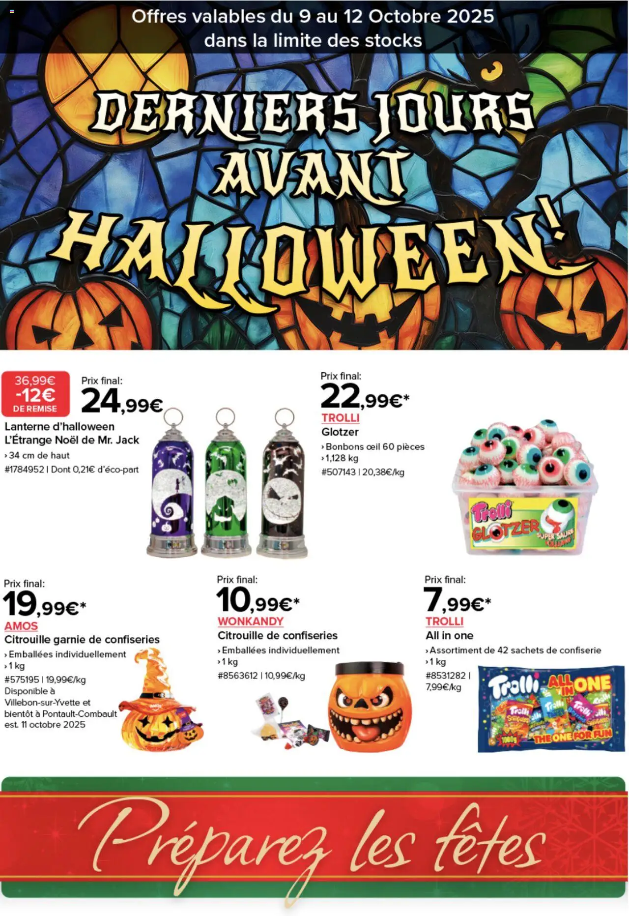 Catalogue derniers jours avant Halloween de la boutique Costco valable du 09/10/2025 - Page numéro 1