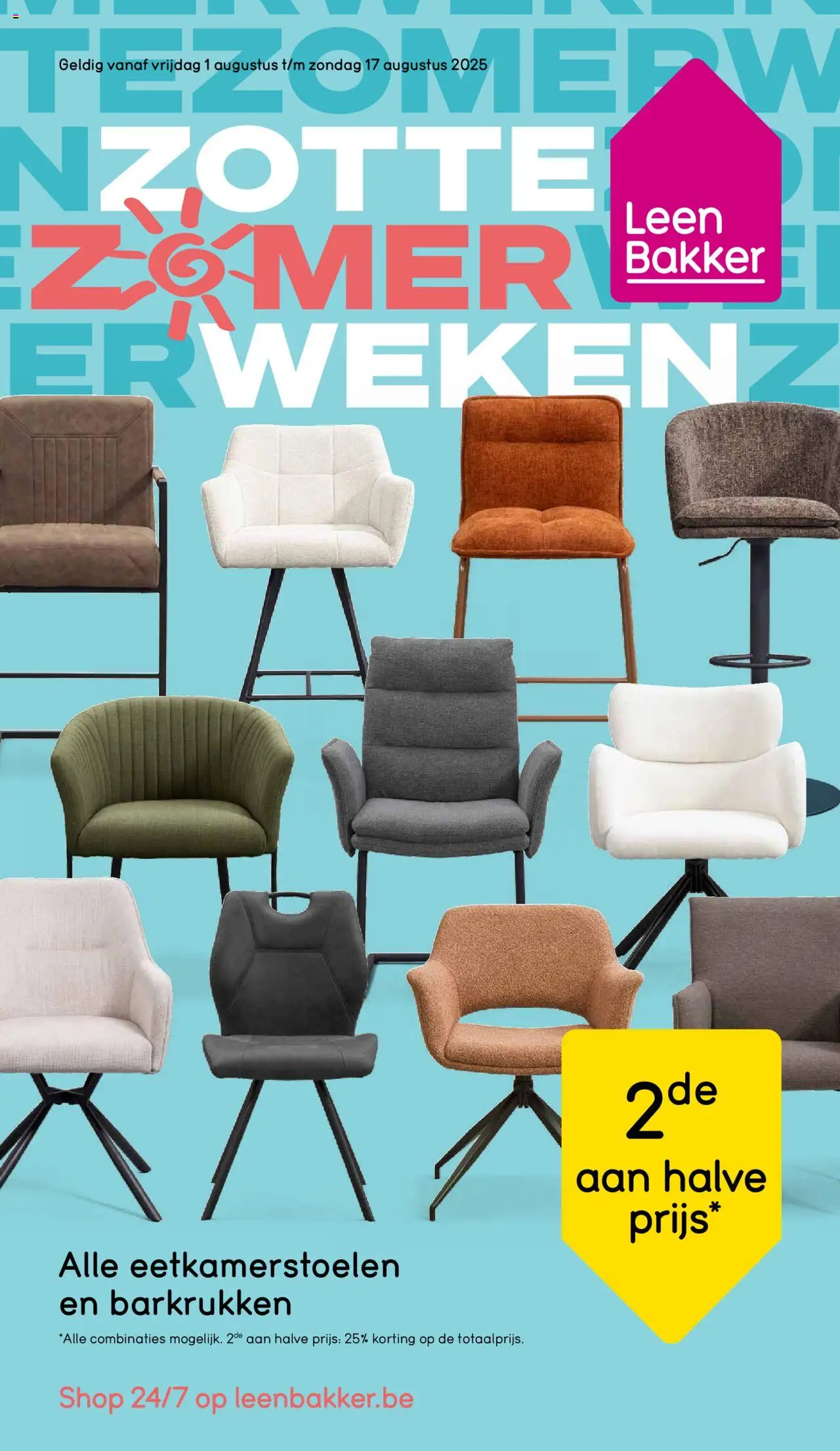Leen Bakker shop Folder geldig vanaf 01/08/2025 - Paginanummer 1