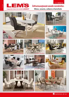 Previzualizarea de cataloage: Lem’s Catalog - Mese, scaune, colțare și banchete valabil de la 17.11.2023