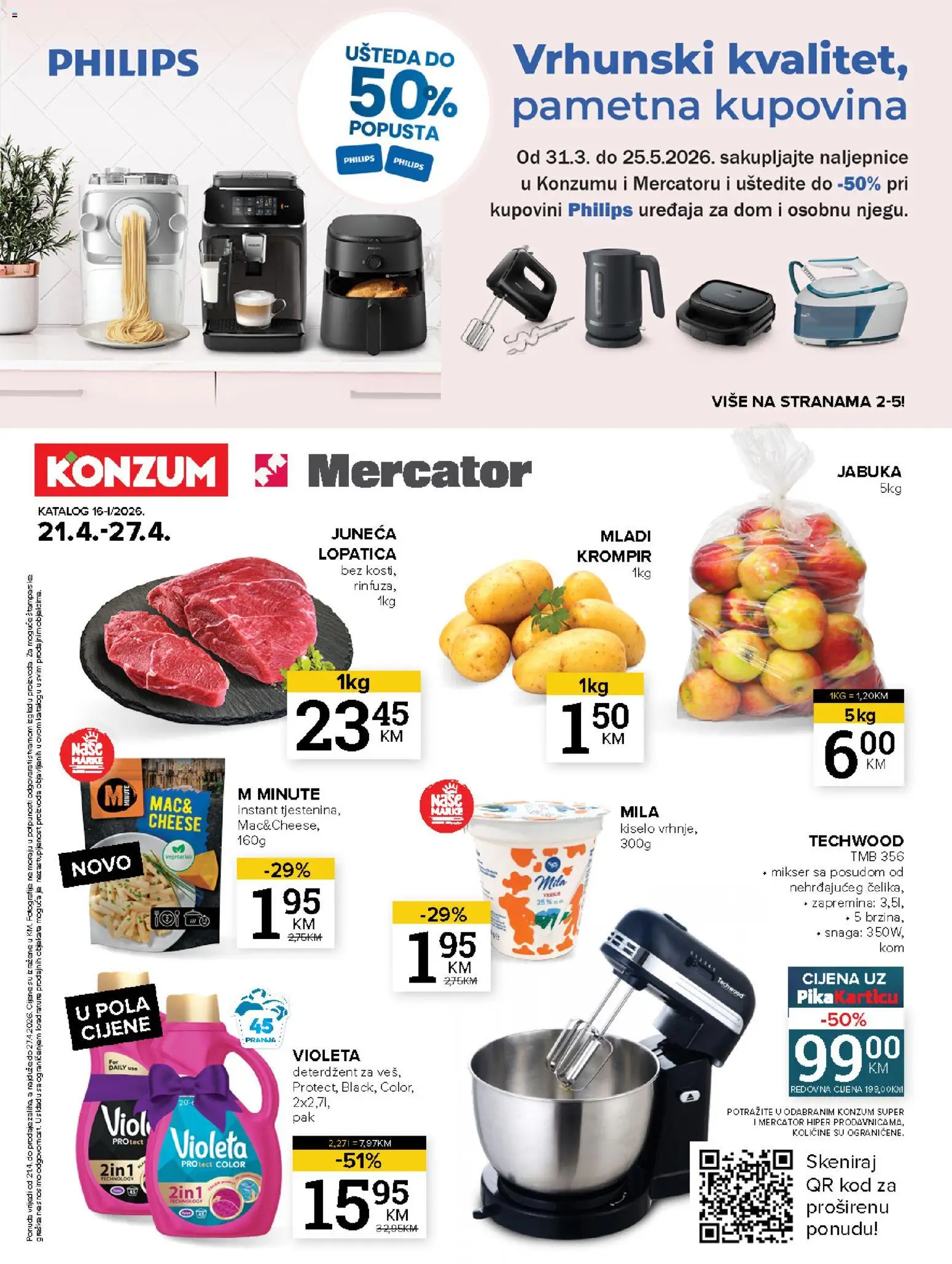 Pregled letka KONZUM katalog trgovine KONZUM vrijedi od 21.04.2026