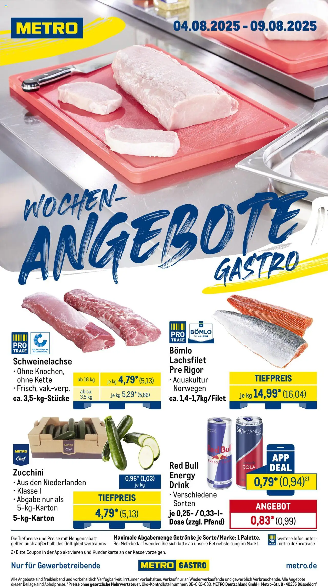 Metro Prospekt ab 04.08.2025 - Wochen-Angebote Gastro