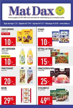 Förhandsgranska reklamblad Aktuella reklamblad Matdax från butik Matdax gäller från 22/09/2025