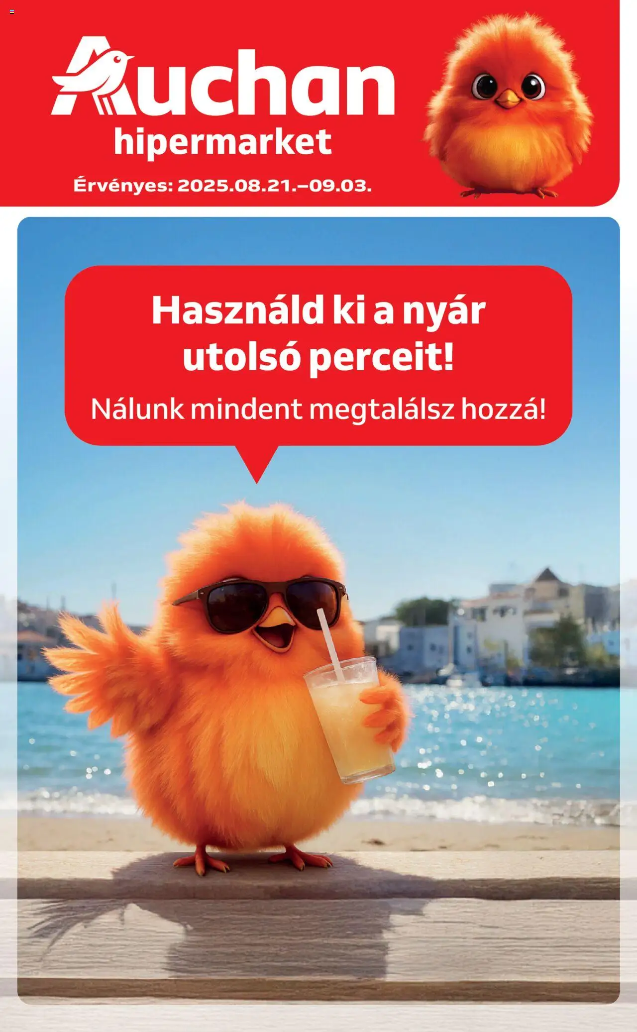 Auchan aktuális szórólap, érvényes 2025.08.21.-től - 1 oldal