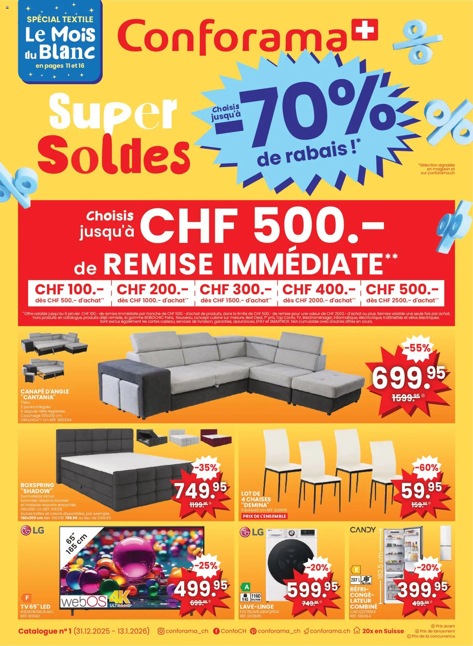 Vorschau des Merkblatts Aktionen FR vom Shop Conforama gültig von 31.12.2025 bis 13.01.2026