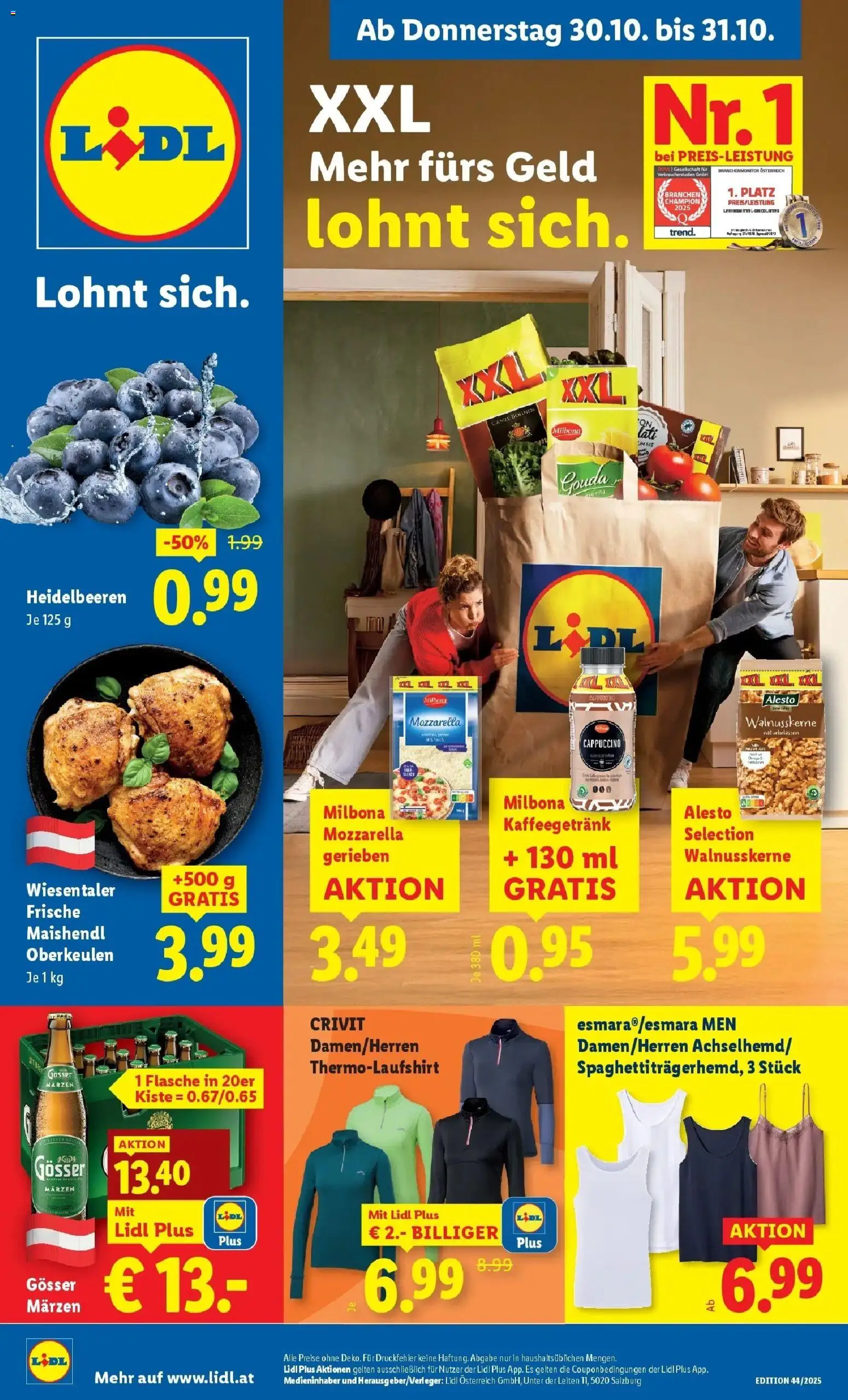  LIDL Flugblatt ab 29.10.2025 - Angebote "Lidl: Flugblatt in deiner Nähe" - Seite 1