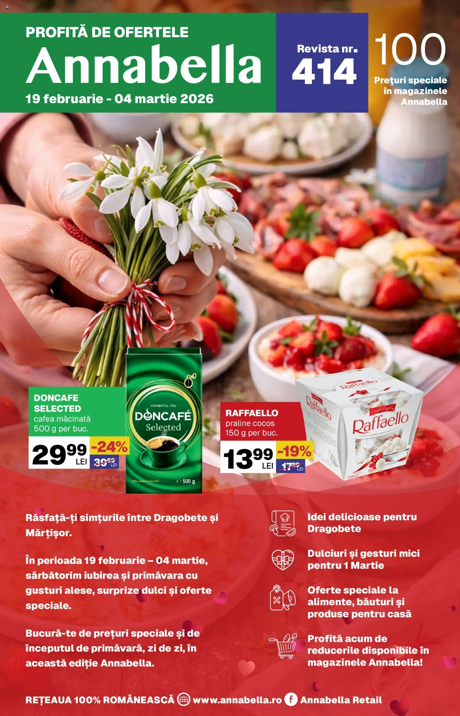 Previzualizarea de cataloage: Annabella Catalog nou valabil de la 19.02.2026 - Cafea, Mici, Praline, Doncafe, Cafea macinata