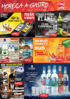 Náhľad CBA Verex letáku platného od 01.02.2026