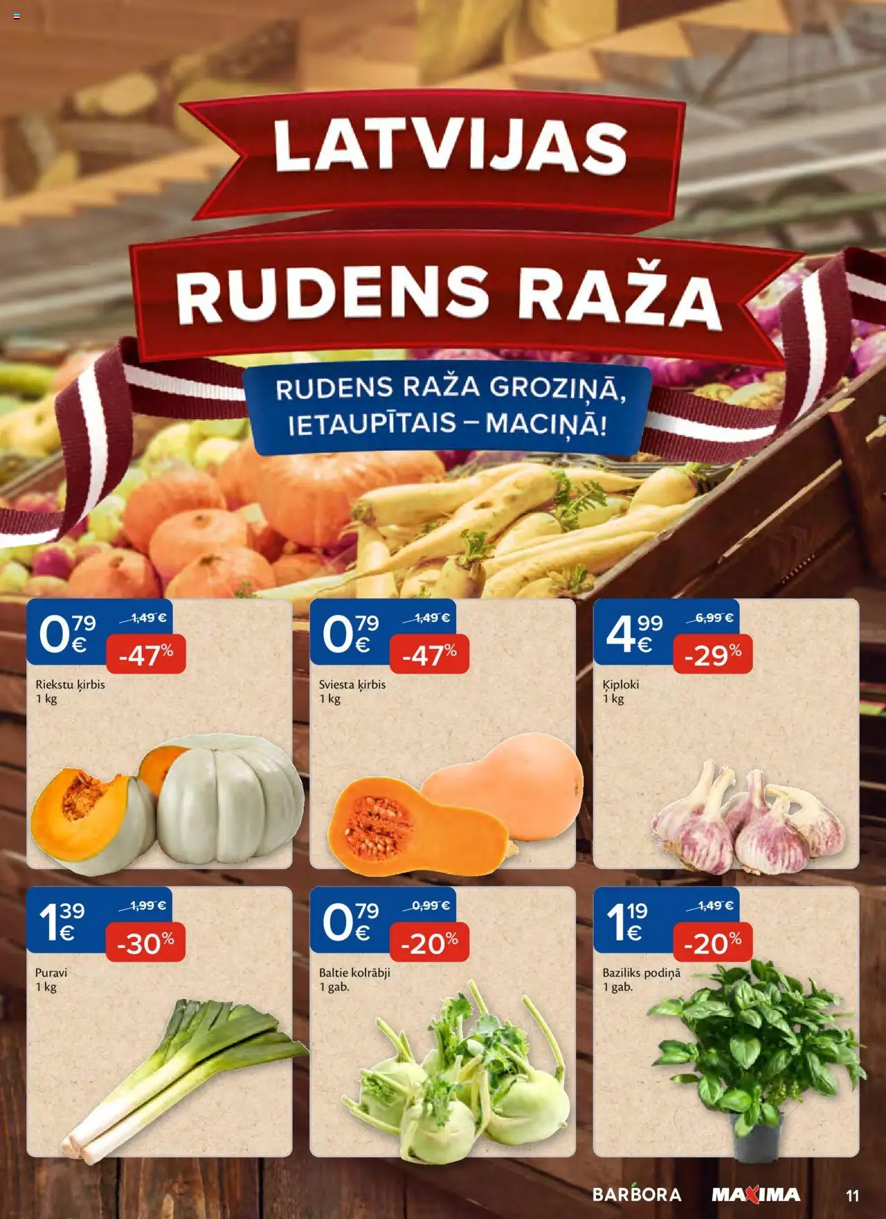 Skatīt Maxima akciju bukletu, derīgs no 2025.09.23