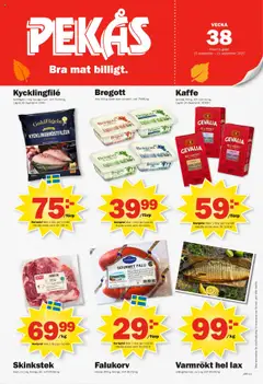 Förhandsgranska reklamblad Aktuella reklamblad Pekås från butik Pekås gäller från 15/09/2025
