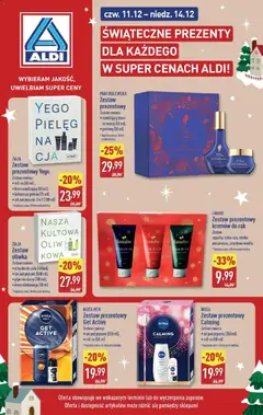 Pogląd gazetki "Świąteczne zestawy kosmetyczne" ze sklepu Aldi ważnej od 11.12.2025