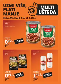 Pregled letka Studenac Multi Ušteda trgovine Studenac vrijedi od 08.04.2026