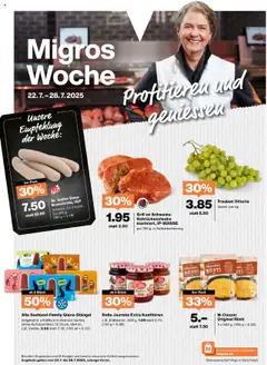 Vorschau des Merkblatts Aktionen vom Shop Migros gültig von 22.07.2025 bis 28.07.2025