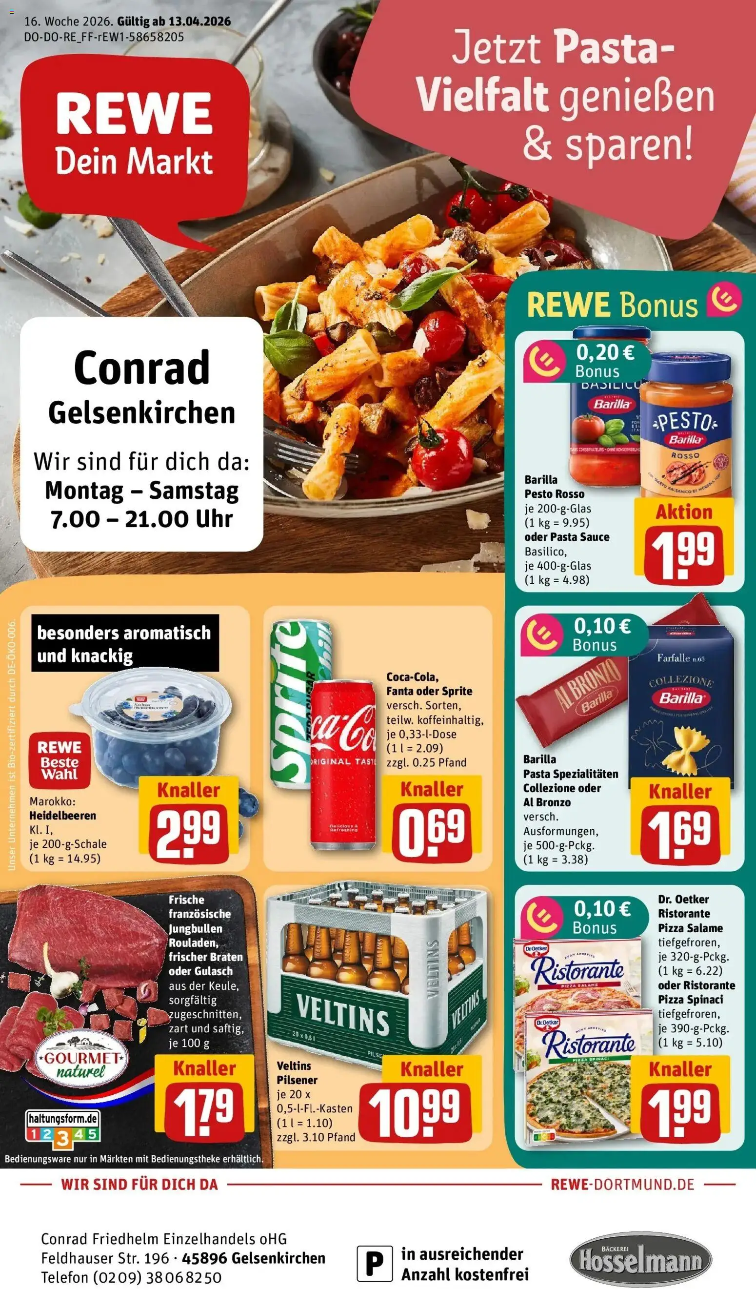 Vorschau von dem Prospekt des Geschäftes Rewe, gültig ab dem 12.04.2026