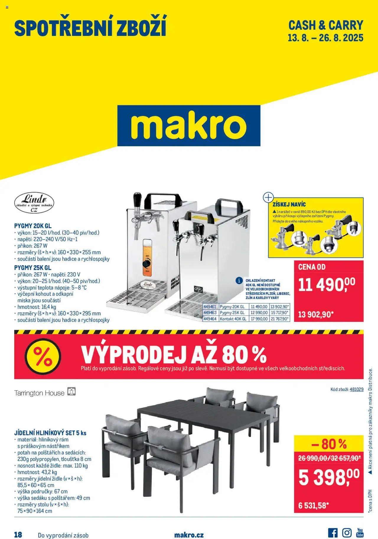  Makro Leták - Spotřební zboží od 13.08.2025 - Akce Makro