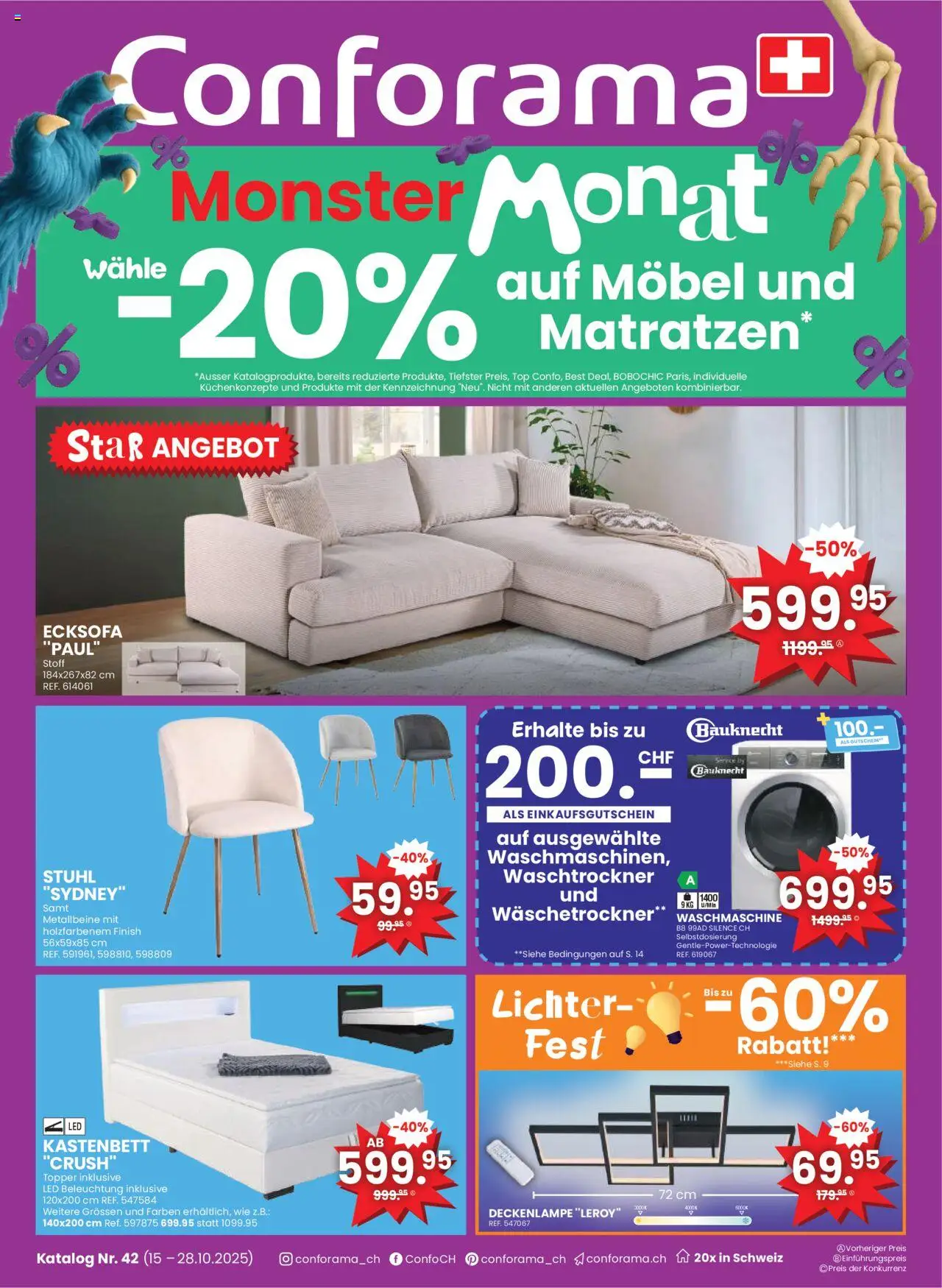Conforama Aktionen ab 15.10.2025 - Seitennummer 1