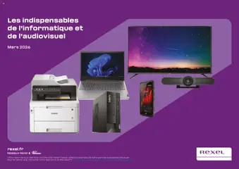 Prévisualisation de Rexel - Brochure de informatique du magasin Rexel formulaire valide 01/04/2026