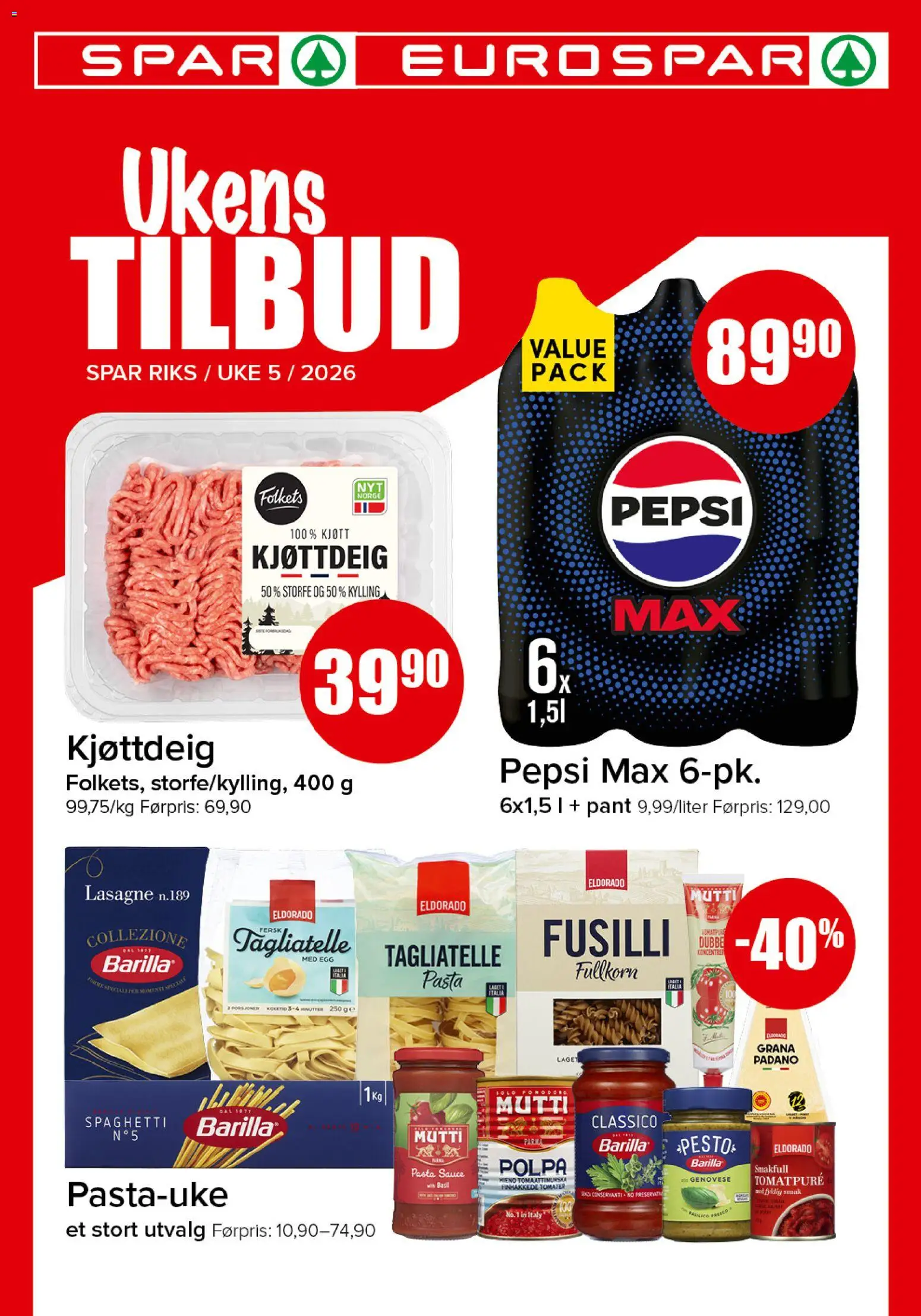 Forhåndsvis Kundeavis fra butikk Spar gyldig fra 26/01/2026