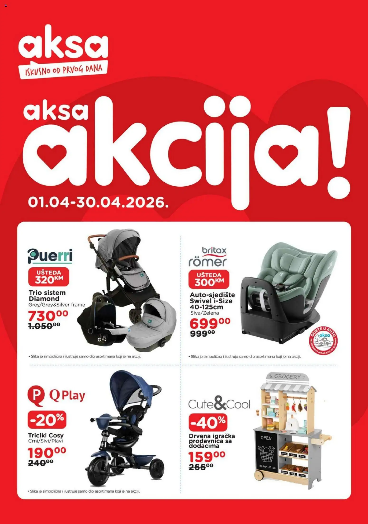Pregled letka Katalog trgovine AKSA vrijedi od 01.04.2026