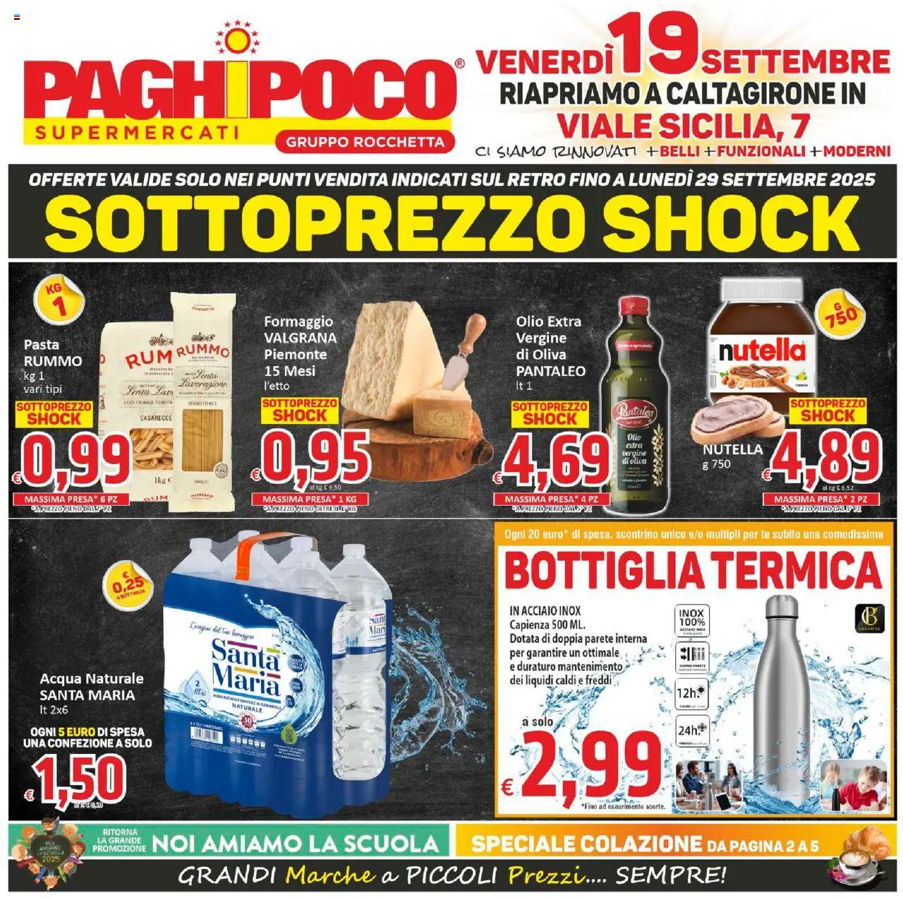 Volantino Paghi Poco valido da 19/09/2025 numero di pagina 1