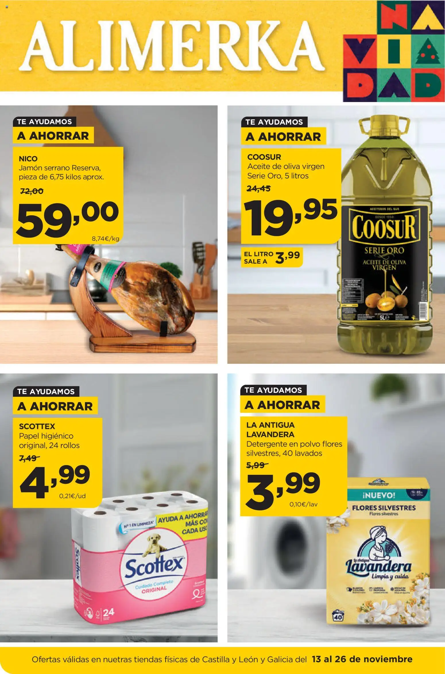 Vista previa del folleto de la tienda Alimerka válido desde el 13/11/2025 