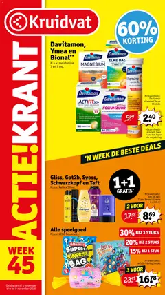 Voorbeeld van Folder week 45 van winkel Kruidvat geldig vanaf 04-11-2025
