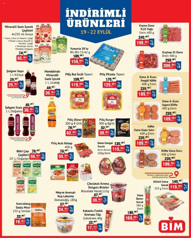 BİM - 19-22 Eylül, İndirim