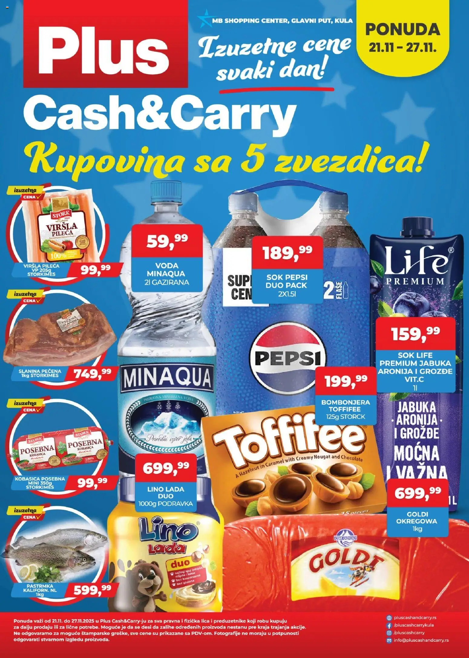 Pregled Plus Cash & Carry kataloga - važi od 21.11.2025