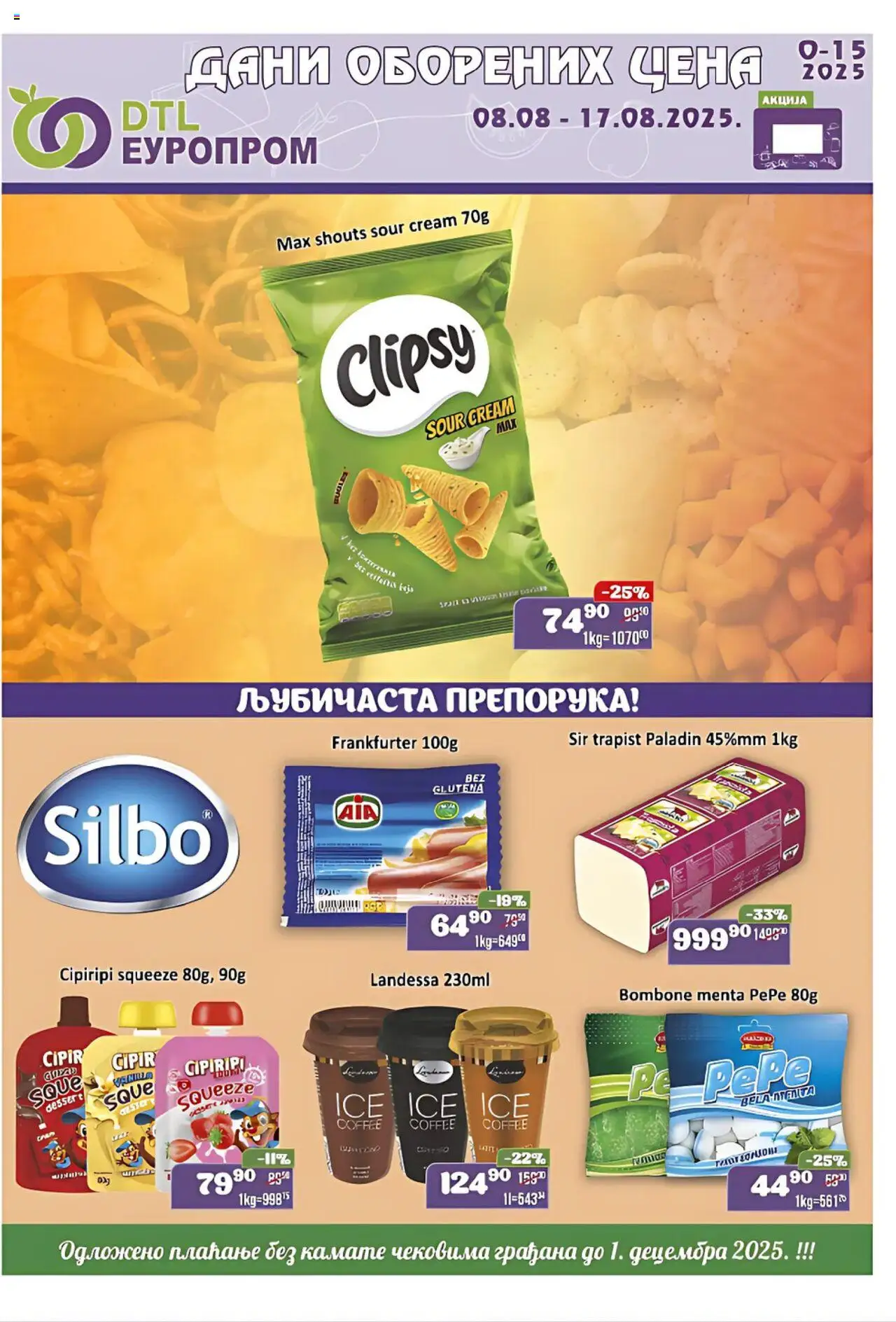 Europrom katalog važi od 08.08.2025 - stranica 1