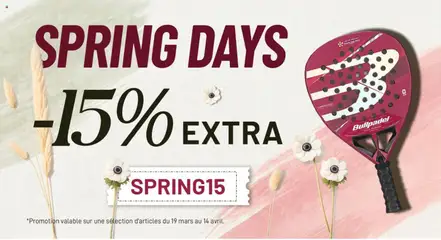 Prévisualisation de Padel Market du magasin Offres formulaire valide 07/04/2026